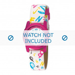 Esprit watch strap ES000FA4-40 / 000FA4030 Leather White