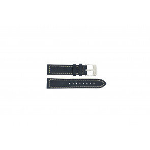 Festina watch strap F16169-2 / F16170 Leather Blue 21mm + white stitching