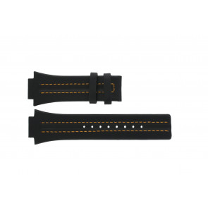Watch strap Festina F16184-2 Leather Black 18mm
