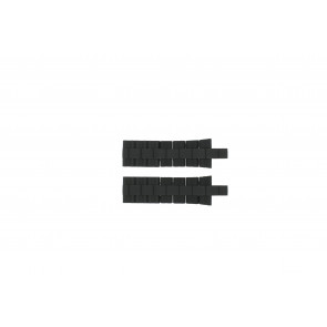 Watch strap Festina F16660 Steel/Silicone Black 21mm