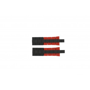 Festina watch strap F16659/8 Steel Red 24mm 