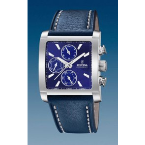 Watch strap Festina F20424-2 Leather Blue