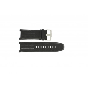 Watch strap Jacques Lemans F5042 Leather Black 18mm