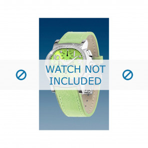 Festina watch strap F16196-4 Leather Green + green stitching