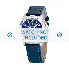 Watch strap Festina F16243-7 Leather Blue 21mm
