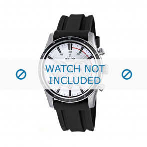 Watch strap Festina F16874.F / F16574-4 / F16874 Rubber Black 24mm