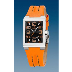 Watch strap Festina F16187/5 / BC04564 Leather Orange 14mm