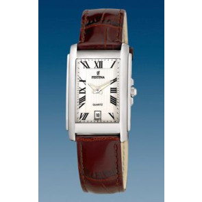 Watch strap Festina F16202 Leather Brown