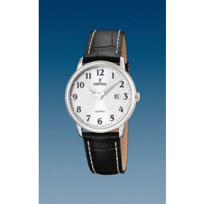 Watch strap Festina F16517-1 Leather Black 17mm