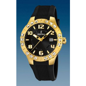 Watch strap Festina F16582.4 Rubber Black