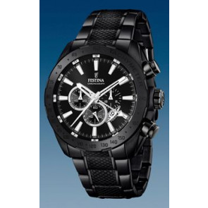 Watch strap Festina F16889-1 / F20493 Steel Black 25mm