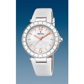 Watch strap Festina F20234-1 Leather White 11mm