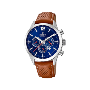 Watch strap Festina F20542/3 Leather Brown