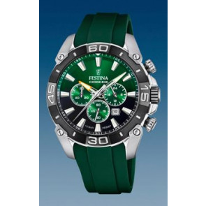 Watch strap Festina F20544.3 Rubber Green 22mm