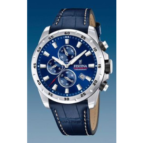 Watch strap Festina F20692.2 Leather Blue