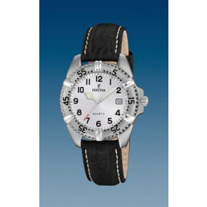 Watch strap Festina F8888/M Leather Black