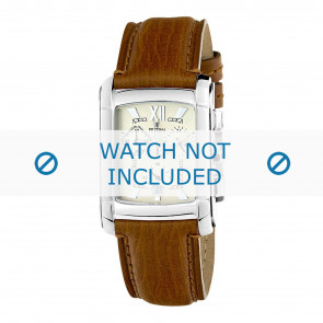 Festina watch strap F16101-2 Leather Brown + brown stitching
