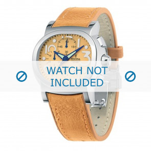 Festina watch strap F16125.5 Leather Orange 23mm