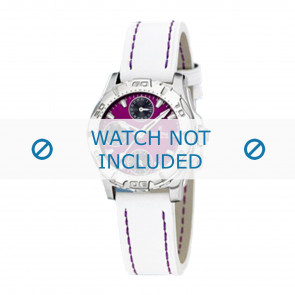Watch strap Festina F16244-5 Leather White 17mm