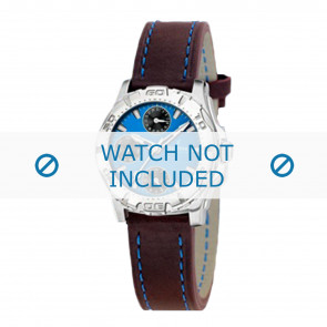 Festina watch strap F16244-6 Leather Purple + blue stitching