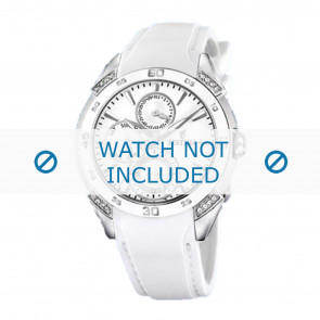 Watch strap Festina F16394.1 / F16492.40 / F16492 Rubber White 20mm
