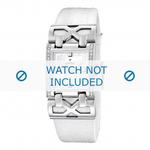 Festina watch strap F16465-1 / F16465-4 Leather White