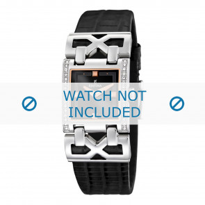 Watch strap Festina F16465-3 / F16465-6 Leather Black 23mm