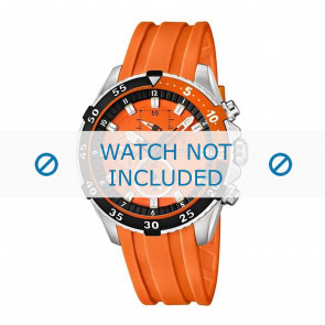 Watch strap Festina F16604-3 Rubber Orange 22mm