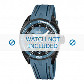 Watch strap Festina F16610-3 Rubber Blue 19mm
