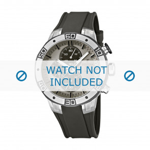 Festina watch strap F16667-2 Rubber / plastic Grey 26mm