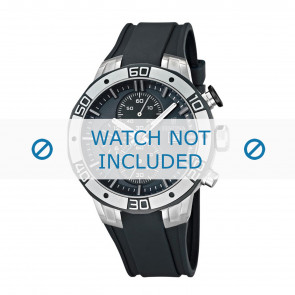Festina watch strap F16667-4 Rubber / plastic Grey 26mm
