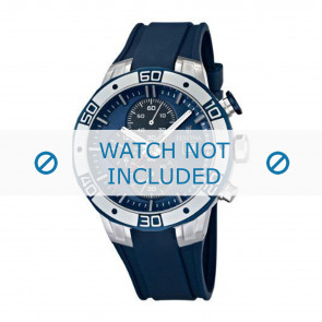 Festina watch strap F16667-5 Rubber / plastic Blue 26mm