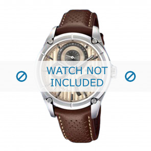 Watch strap Festina F16767-6 Leather Brown 21mm