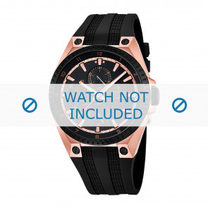 Festina watch strap F16835-1 Rubber Black