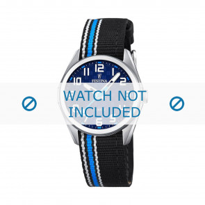 Watch strap Festina F16904-2 Leather/Textiles Multicolor 16mm