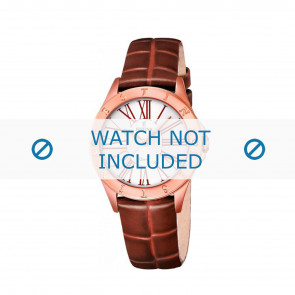 Festina watch strap F16930-3 Croco leather Brown 16mm