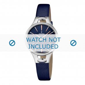 Watch strap Festina F16954-2 Leather Blue 10mm