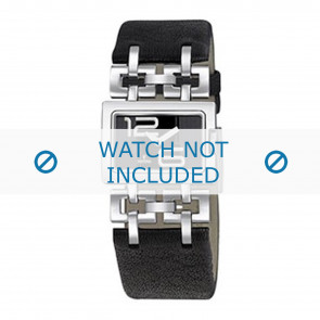Festina watch strap F16303-3 Leather Black