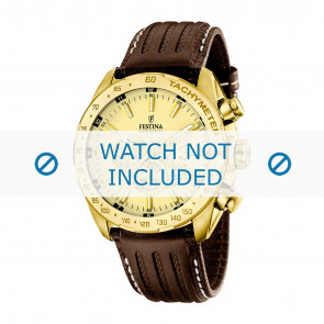 Watch strap Festina F16879-2 / F16879-3 Leather Brown 24mm