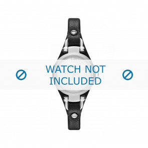 Watch strap Fossil ES3263 Leather Black 8mm
