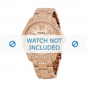 Watch strap Fossil AM4483 Steel Rosé 9mm