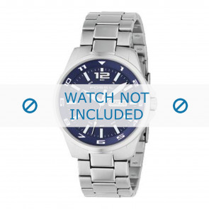 Fossil watch strap AM4145 Metal Silver 22mm