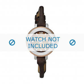 Fossil watch strap AM4353  Leather Brown 8mm