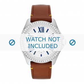 Fossil watch strap AM4550 Leather Brown 20mm + black stitching