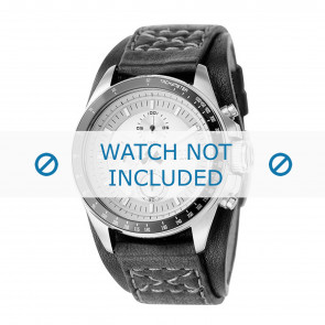 Watch strap Fossil CH2598 Leather Black 22mm