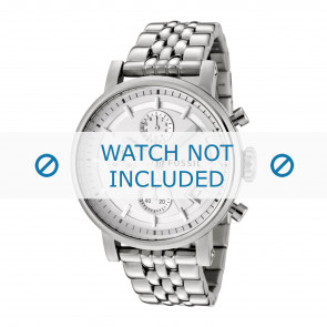 Fossil watch strap ES2198 Metal Silver 18mm