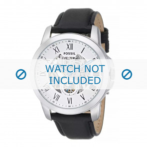 Watch strap Fossil ME3053 Leather Black 22mm
