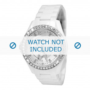 Fossil watch strap ES3252 Plastic White 18mm