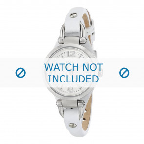 Watch strap Fossil ES3267 Leather White 8mm