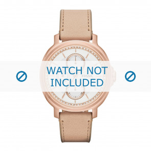 Fossil watch strap ES3358 Leather Beige 18mm + standard stitching
